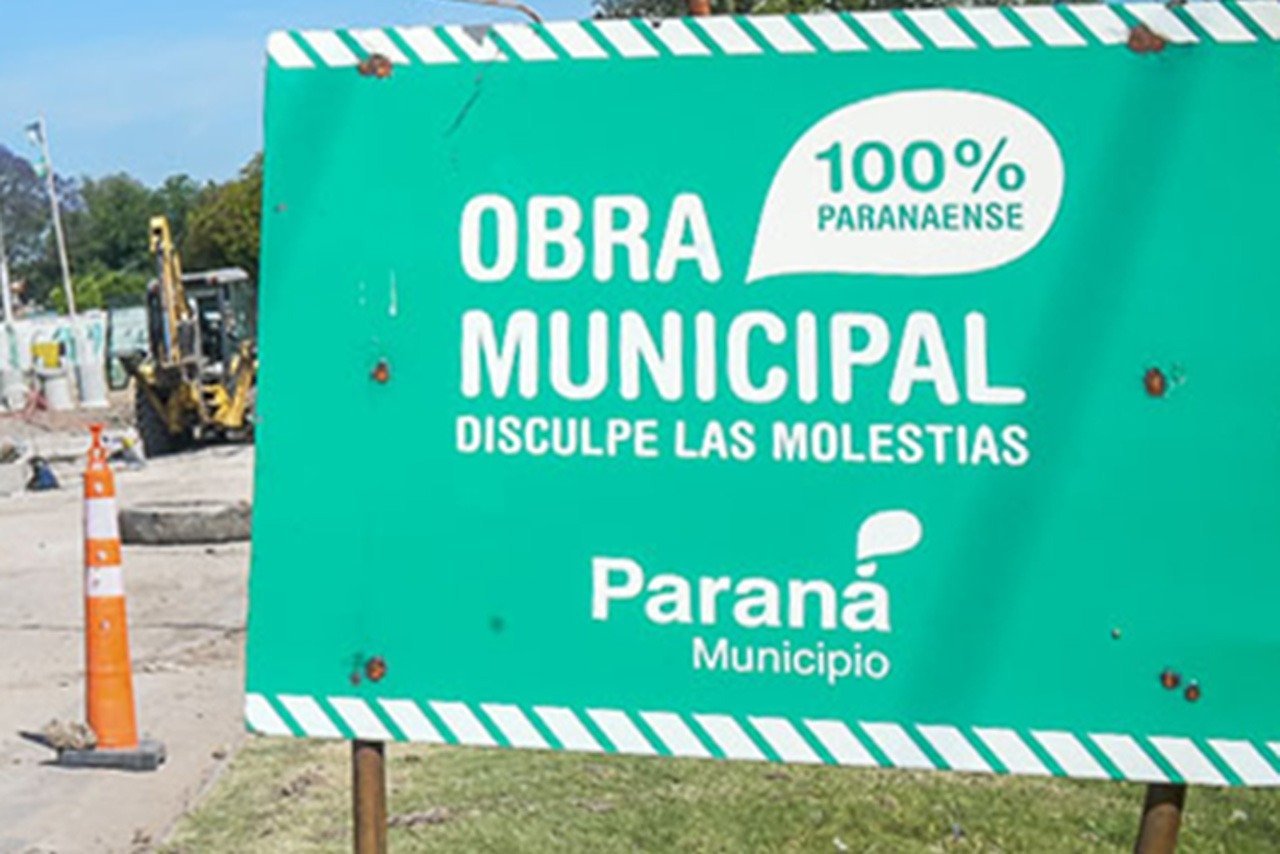 Avanzan las obras de repavimentación en la zona oeste de Paraná